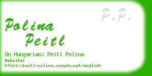 polina peitl business card